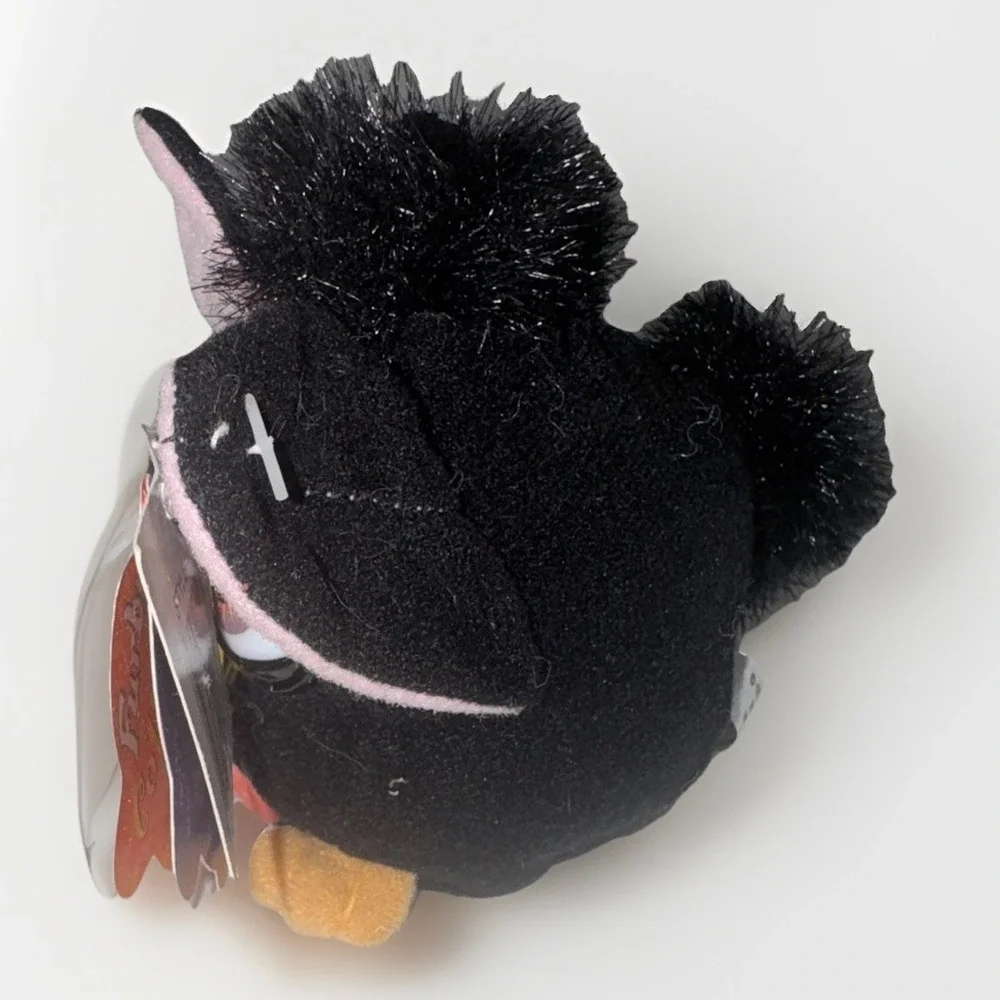 VTG Mini Furby Black Magic Keychain Clip Plush Talking 1999 Tiger‎ Nostalgic